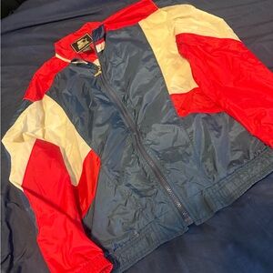 Vintage • Retro Starter Windbreaker Jacket USA Olympic Colors • Men’s Sz Medium